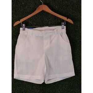 Columbia PFG Women's Coral Point III Shorts White UPF 30 Omni-Wick Size 2